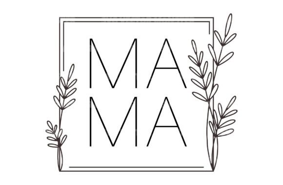 Download Mama in Floral Frame Svg Png - Floral frame svg Collection