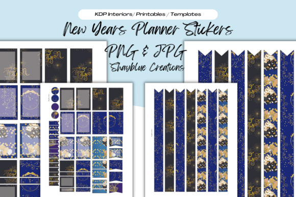 Download New Year's Planner Sticker Sheets - Premium Resources