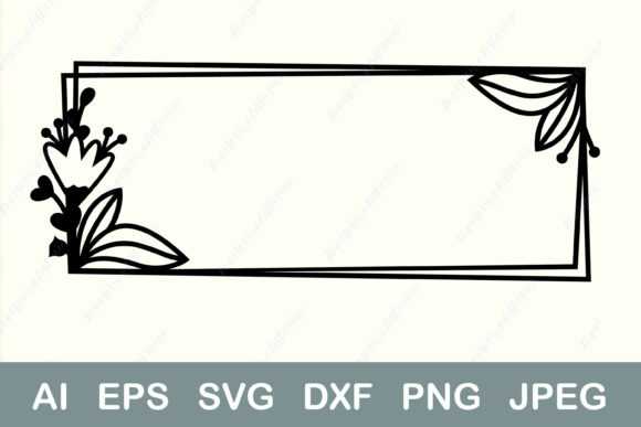 Download Floral Frame Svg, Rectangle Border Svg - Floral frame svg Collection
