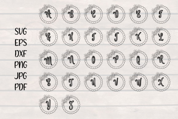 Download Floral Alphabet Svg, Floral Frame Svg - Floral frame svg Collection